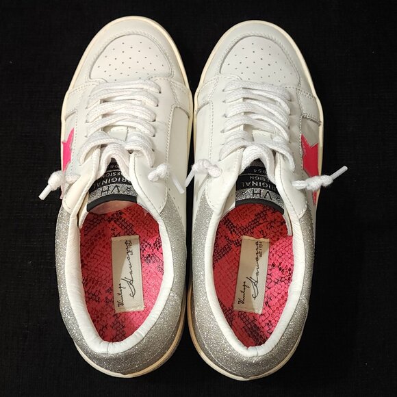 Vintage Havana Refresh Silver Multi Glitter Sneakers - Woman's Size 8 - Picture 6 of 10